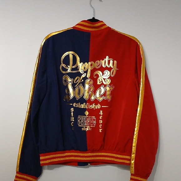 Harley Quinn Joker Jacket - Red and Blue, suicide squad, sz XL, new with tags - Picture 1 of 9